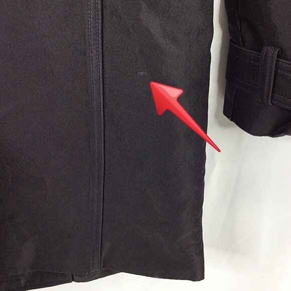 A|X Armani Exchange Trench Coat Mens Size Small Brown Double Breasted $300 - Picture 6 of 9